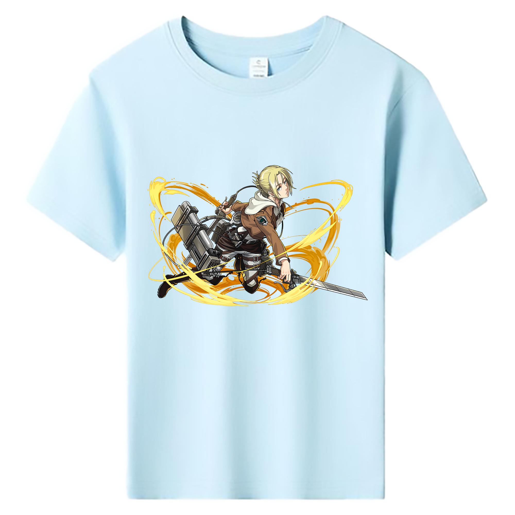 （画像用） 進撃の巨人 アニ・レオンハート Attack on Titan Annie Leonhart 綿100％キッズTシャツ（フロントプリント）
